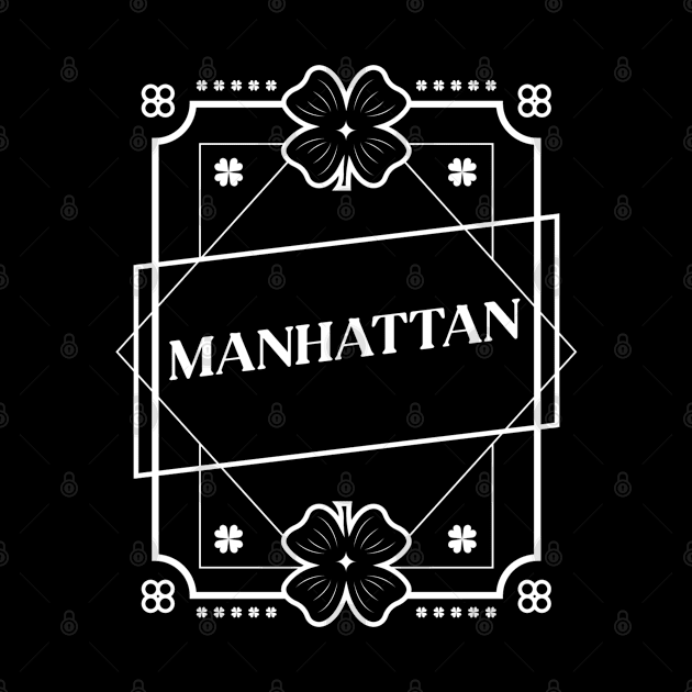 Manhattan New York NY Vintage Fancy Manhattan NYC retro by euheincaio