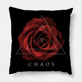 Red Rose Design Pillow