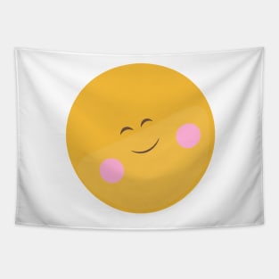 Smile face, happy cartoon character Tapestry