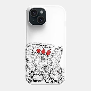 Triceratop collector of birds Phone Case