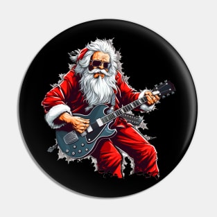 Guitar Santa Pin