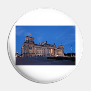 Reichstag building at dusk, Berlin, Germany Pin