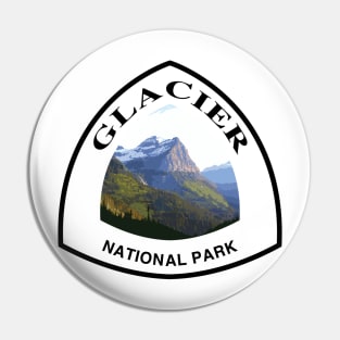 Glacier National Park shield Pin