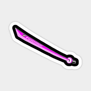 Katana with Blank Text, v. Code Magenta Pink Magnet