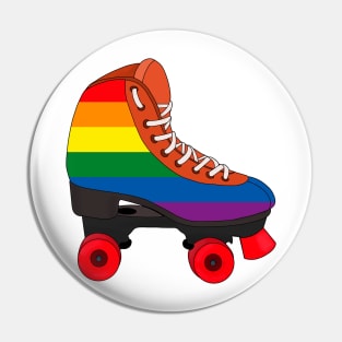 Roller Skating Rainbow Pin