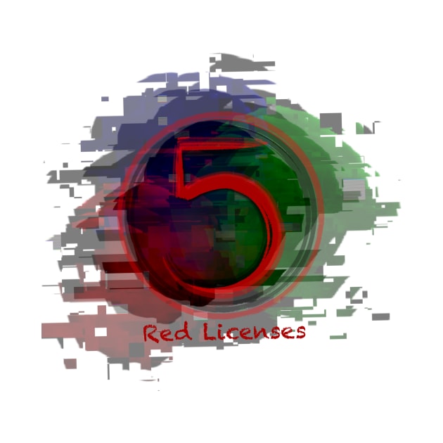 Five Red Licenses Official by Tom Brosseau Art