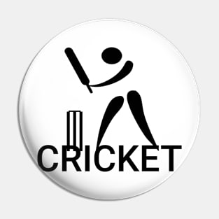 Cricket game Pin