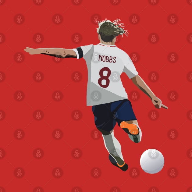 England's Jordan Nobbs by Webbed Toe Design's