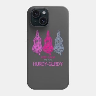 Hurdy-gurdy keep calm design Phone Case