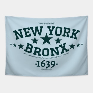 New York Bronx 'Yield to the Evil' Logo Shirt Tapestry