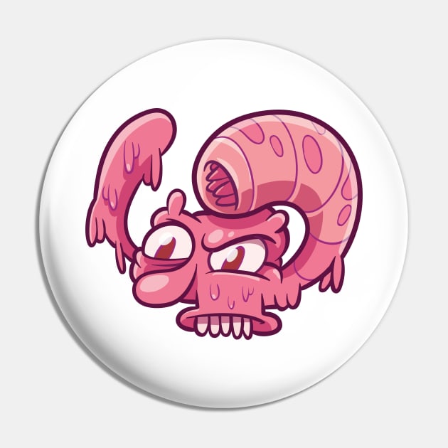 pink slimey Pin by MankySock