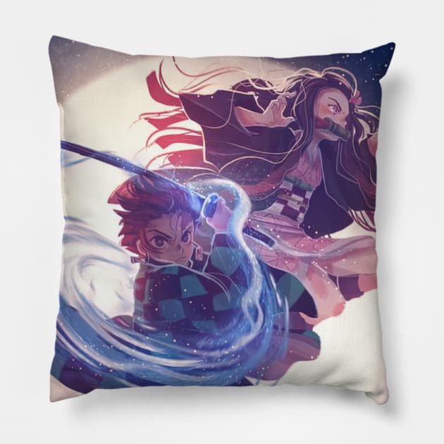 Brother and Sister Pillow by Valoka