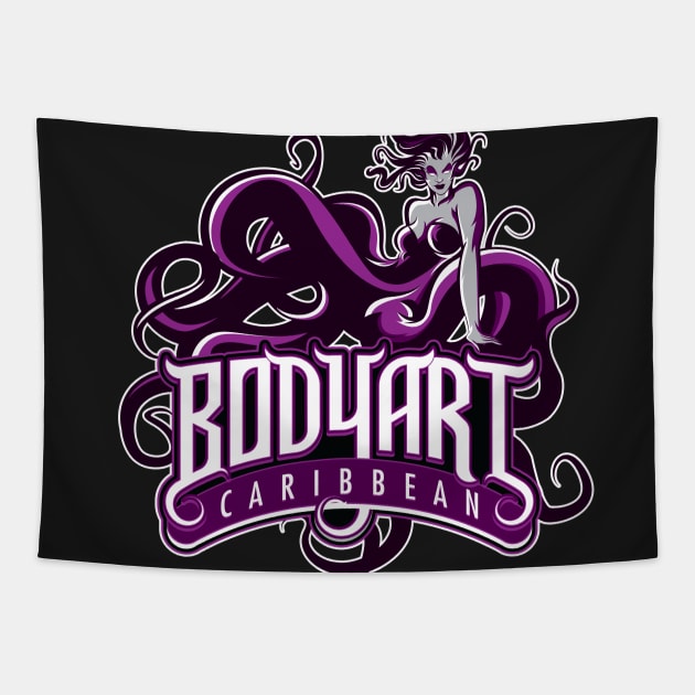 Body Art Caribbean Tapestry by ReidDesigns