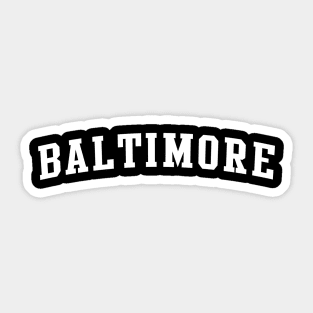 Retired Numbers - Baltimore Sticker for Sale by pkfortyseven