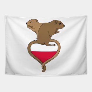 Gerbil Poland (light) Tapestry