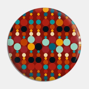 retro funky 1970's style pattern Pin