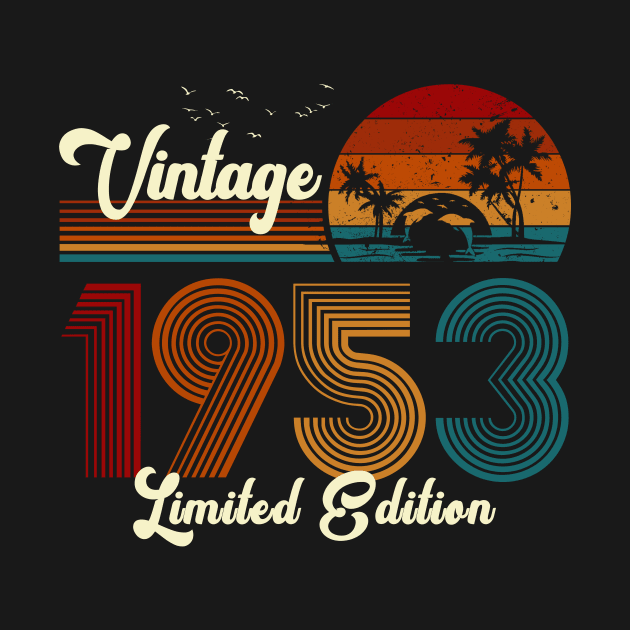 Vintage 1953 Shirt Limited Edition 67th Birthday Gift by Damsin