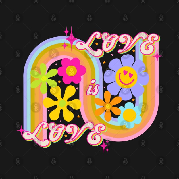 Love is love - retro design by Deardarling