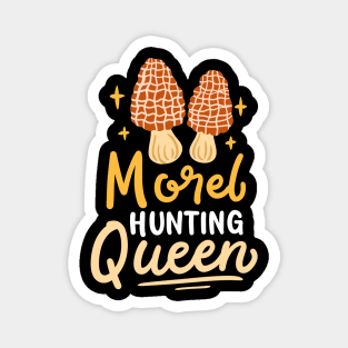 Morel Hunting Mushroom Magnet