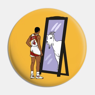 Spud Webb Mirror GOAT Pin