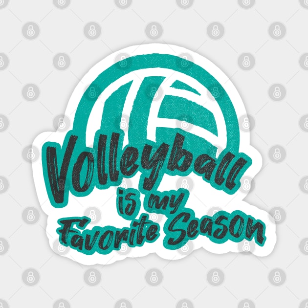 Volleyball Is My Favorite Season Magnet by Commykaze