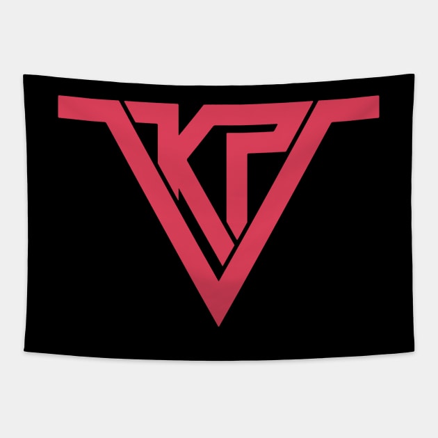 Red Logo (Centered Chest) Tapestry by KP5ive