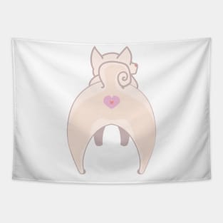 Cream Shiba Inu Puppy Butt Tapestry