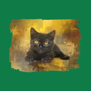 Black Kitten 01 T-Shirt