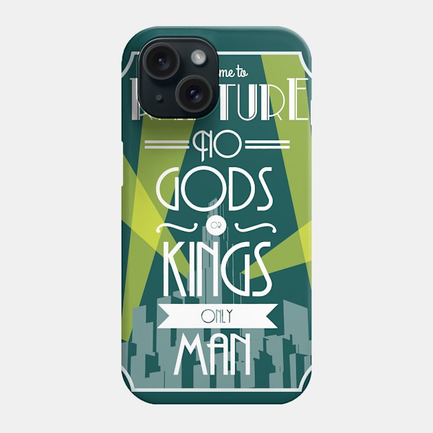 Deco No Gods Phone Case by Manoss
