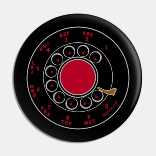 Rotary Dial Retro Pin