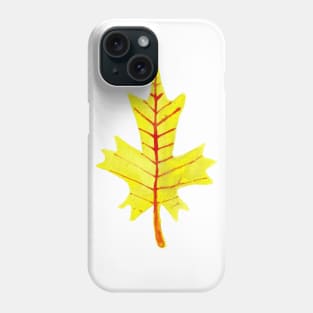 Yellow Leaf Watercolor Phone Case