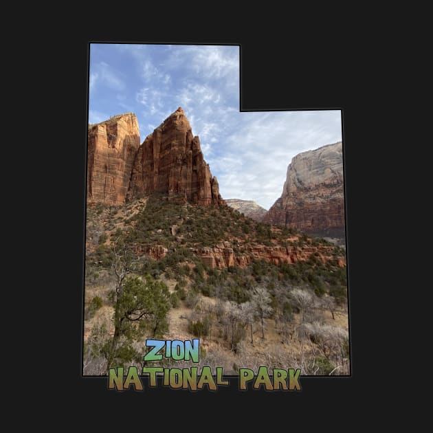 Utah State Outline - Zion National Park by gorff