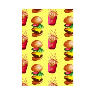 Pixel Burger Phone Case/Print T-Shirt