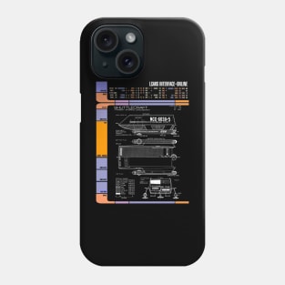 Computer Readout Showing Original Series Shuttle Craft Phone Case