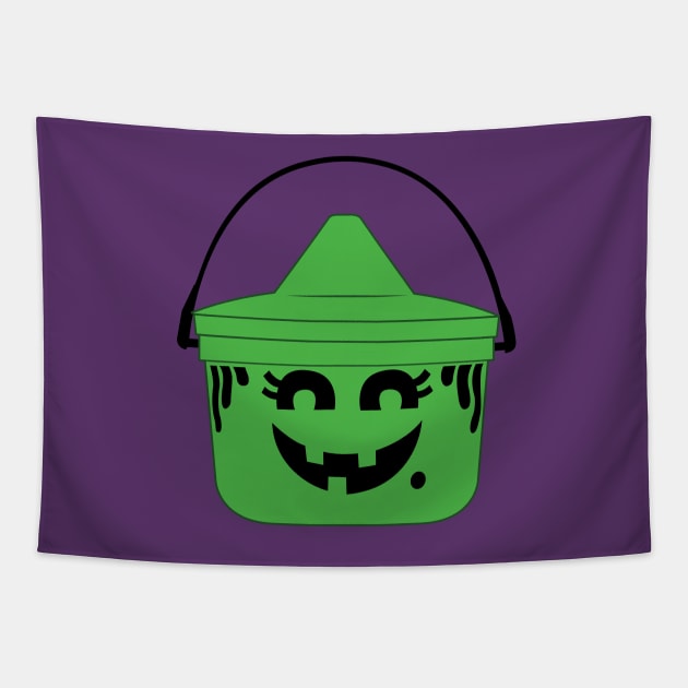 Halloween McBoo Pail | Witch Full Color Tapestry by looeyq