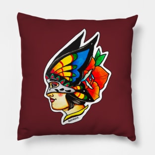 Butterfly lady Pillow