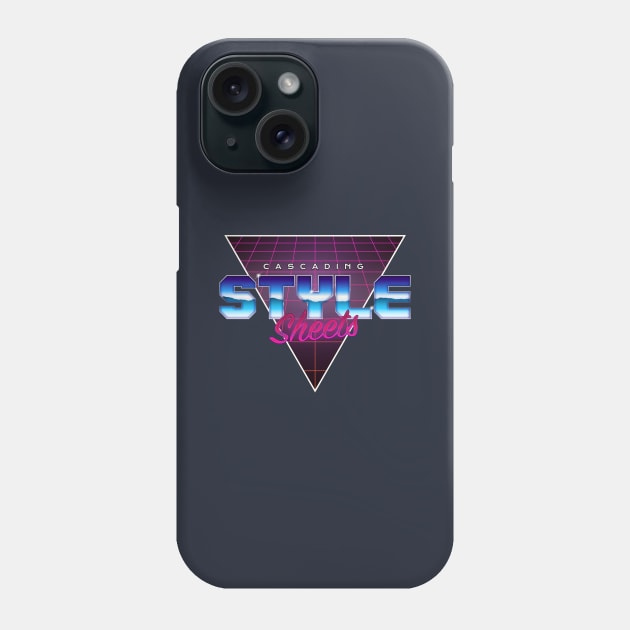 Retro CSS Phone Case by chriskirknielsen