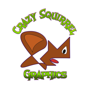 Crazy Squirrel Graphics Logo T-Shirt