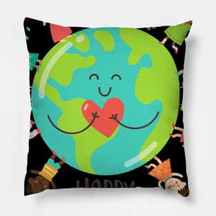 Happy Earth Day Children Around The Planet 2019 Pillow