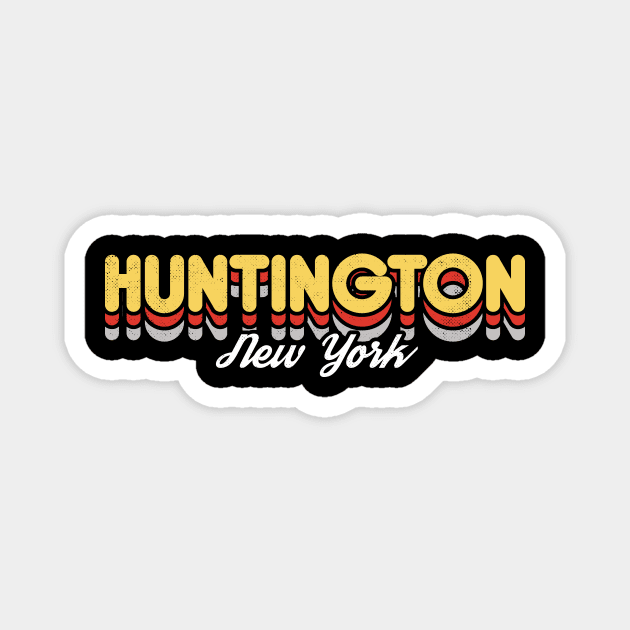 Retro Huntington Magnet by rojakdesigns