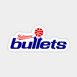 Defunct Baltimore Bullets Basketball Magnet