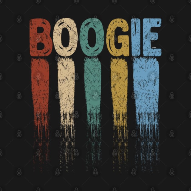 Boogie Music Music Lover Musician Retro Shirt Vintage Tees by Yassmina