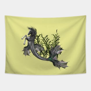 Awesome seahorse in the deep ocean Tapestry