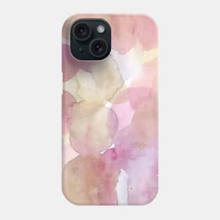 Popping Blush Bubbles  - Minimalist Abstract Watercolor Painting Phone Case