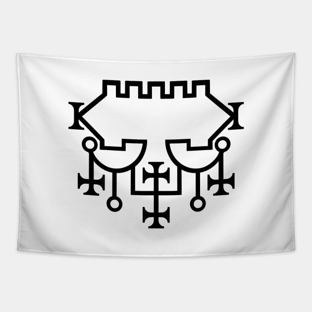 Seal of Belial or Sigil of Belial Tapestry by OccultOmaStore