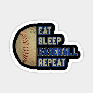 Eat Sleep Baseball Repeat Magnet