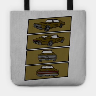 collection classic muscle car Tote