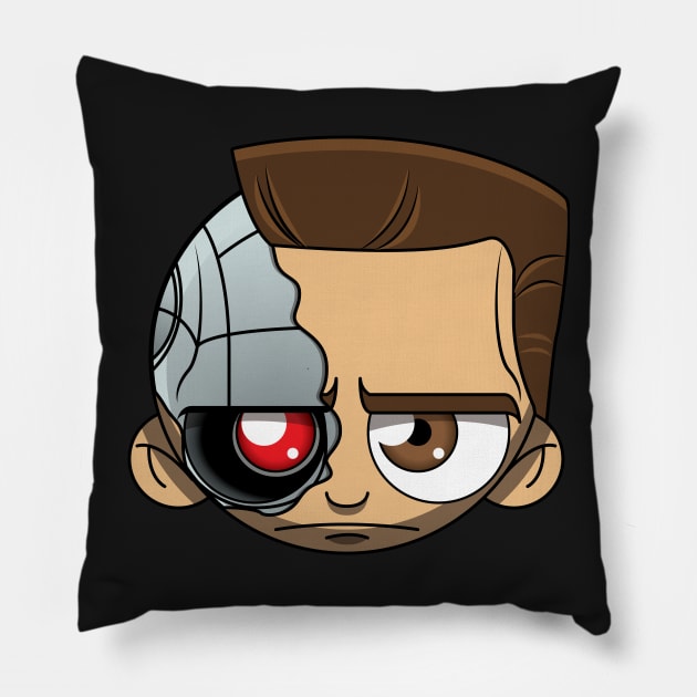 The Little Terminator Pillow by chrisnazario