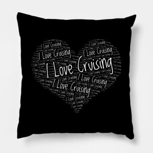 Cruise Vacation Passionate I Love Cruising T Shirt Pillow