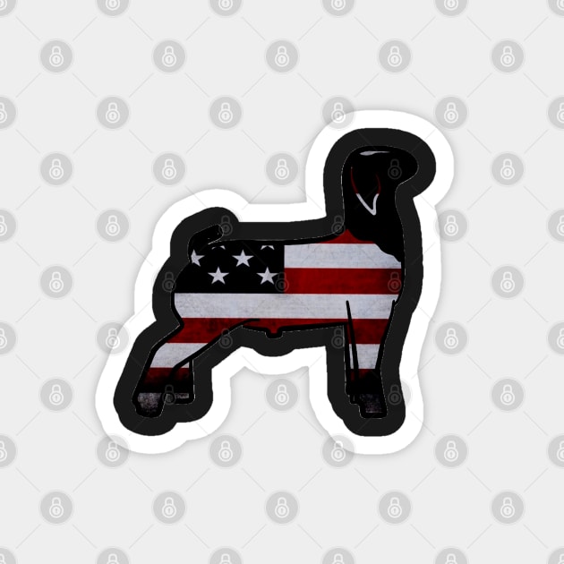 American Flag Market Goat - NOT FOR RESALE WITHOUT PERMISSION Magnet by l-oh